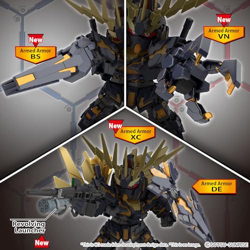 SD Gundam Cross Silhouette "Mobile Suit Gundam Unicorn" Unicorn Gundam 2 Banshee & Banshee Norn Parts Set