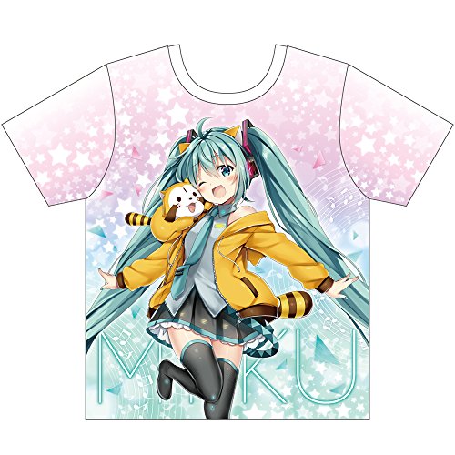 Hatsune Miku x "Rascal the Raccoon" 2018 Full Graphic T-shirt (M Size)