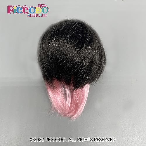 PICCODO DOLL WIG MULLET HAIR (PINK DIP-DYE)