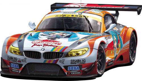 Hatsune Miku 2012 ProjectMirai GOOD SMILE Racing BMW Z4 GT3 (BMW Z4 GT3 - Round 1 (Okayama) version) - 1/24 scale - Itasha GOOD SMILE Racing - Fujimi