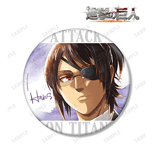 "Attack on Titan" Hans Ani-Art Clear Label Big Can Badge
