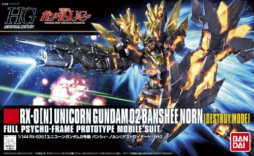 RX-0 [N] Licorne Gundam 02 Banshee Norn (version du mode détruire) - 1/144 échelle - HGUC (# 175), Kidou Senshi Gundam UC - Bandai