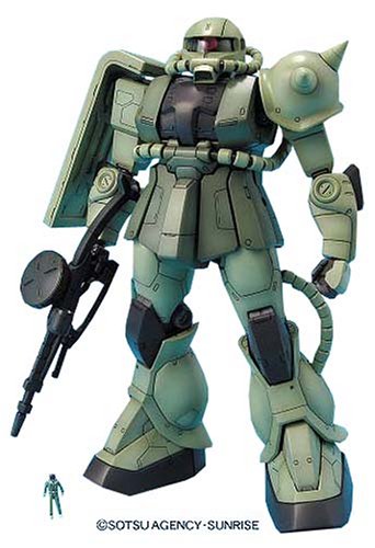 MS-06F Zaku II MS-06J Zaku II Tipo de tierra (ver. Versión de guerra de un año) - 1/100 escala - MG, Kidou Senshi Gundam - Bandai