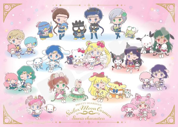 "Pretty Guardian Sailor Moon Cosmos the Movie" x Sanrio Characters Jigsaw Puzzle 500 Piece 500-554 Pretty Guardian Sailor Moon Cosmos x Sanrio Characters