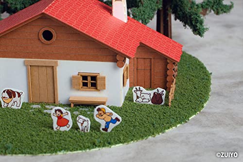 "Heidi, Girl of the Alps" Anitecture 06 1/150 Scale Paper Kit Heidi's House (Alm Mountain Lodge)