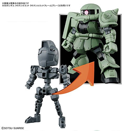 MS-06F ZAKU II SD GUNDAM CROSS SILOUTETE Kidou Senshi Gundam - Bandai