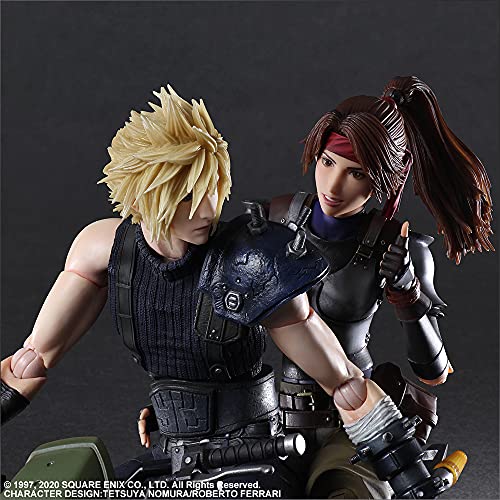 "Final Fantasy VII Remake" Play Arts Kai Jessie & Cloud & Bike Set