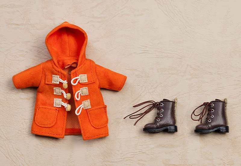 Nendoroid Doll Warm Clothing Set Boots & Duffle Coat (Orange)