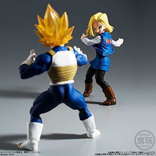 Ju-hachi Gou (Android 18) Bandai Shokugan Candy Toy Dragon Ball STYLING Dragon Ball Z - Bandai