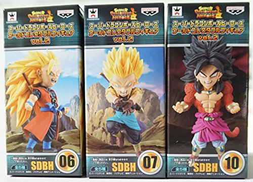 3-Figures Set Super Dragon Ball Heroes World Collectable Figure Vol.2 Super Dragon Ball Heroes - Banpresto