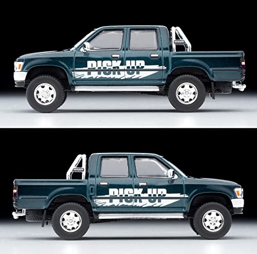 1/64 Scale Tomica Limited Vintage NEO TLV-N255b Toyota Hilux 4WD Double Cab SSR-X with Extra Equipment (Green) 1995