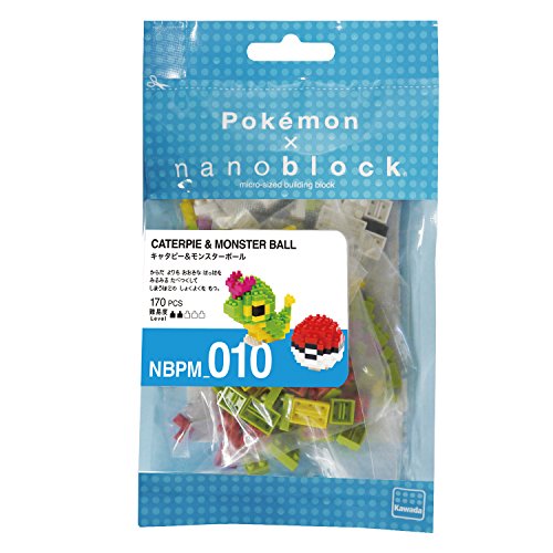 Nanoblock "Pokemon" NBPM_010 Caterpie & Poke Ball