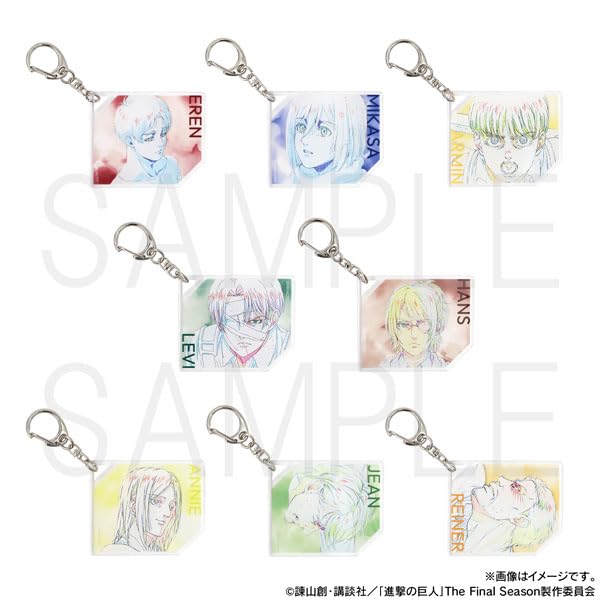 "Attack on Titan" Original Picture Acrylic Key Chain Collection