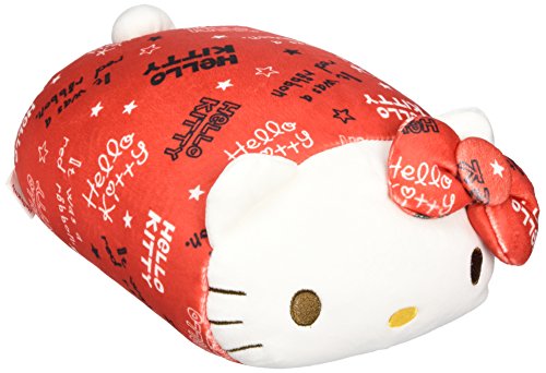 "Hello Kitty" Premium Mocchiri Roll Cushion Red
