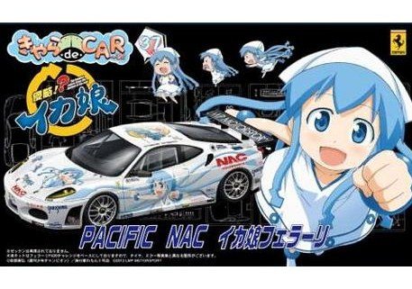 IKA MUSUME MINI IKA MUSUME SHINRYAKU! IKA MUSUME FERRARI F430 DESAFÍO (VERSIÓN DE DESAFÍO FERRARI F430) -1/24 ESCALA-ITASHA SHINRYAKU! IKA MUSUME-FUJIMI