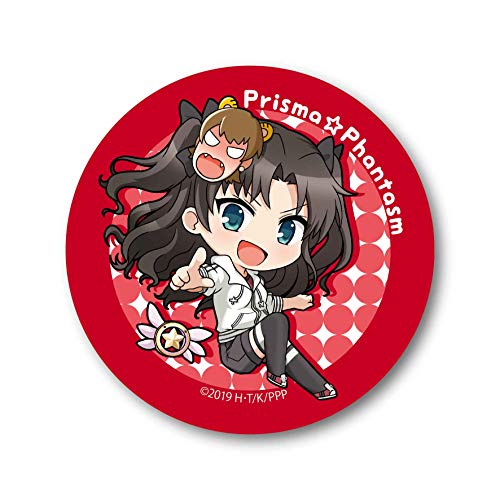 Trading Can Badge "Fate/kaleid liner Prisma Illya Prisma Phantasm" Zenryoku Mondomuyou Cankeri Ver. Pukasshu