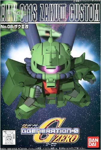 AMX-011S Zaku III Custom SD Gundam G Generation (#08), Kidou Senshi Gundam ZZ - Bandai