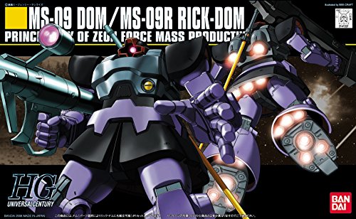 MS-09 Dom MS-09R Rick Dom - 1/144 scale - HGUC (#059) Kidou Senshi Gundam - Bandai
