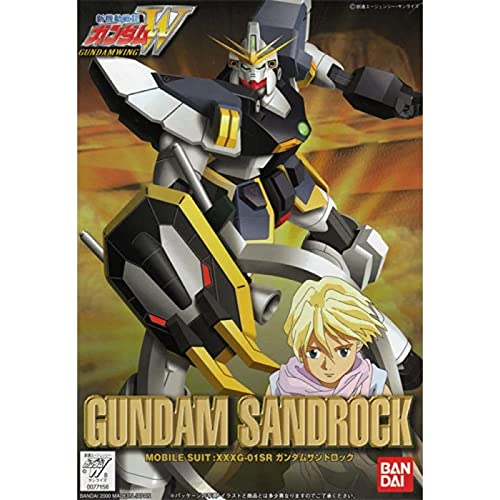 XXXG-01SR GUNDAM SANDROCK (avec la version Figure) - 1/144 Échelle - Série de modèle d'aile 1/144 Gundam (WF-05), Shin Kidou Senki Gundam Wing - Bandai