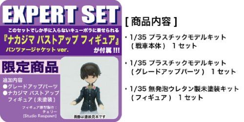 Nakajima Satoko Panzerjager Tiger -The Leopon Team Ver.- Expert Set (Miyazawa Limited version) - 1/35 scale - Girls und Panzer - Platz