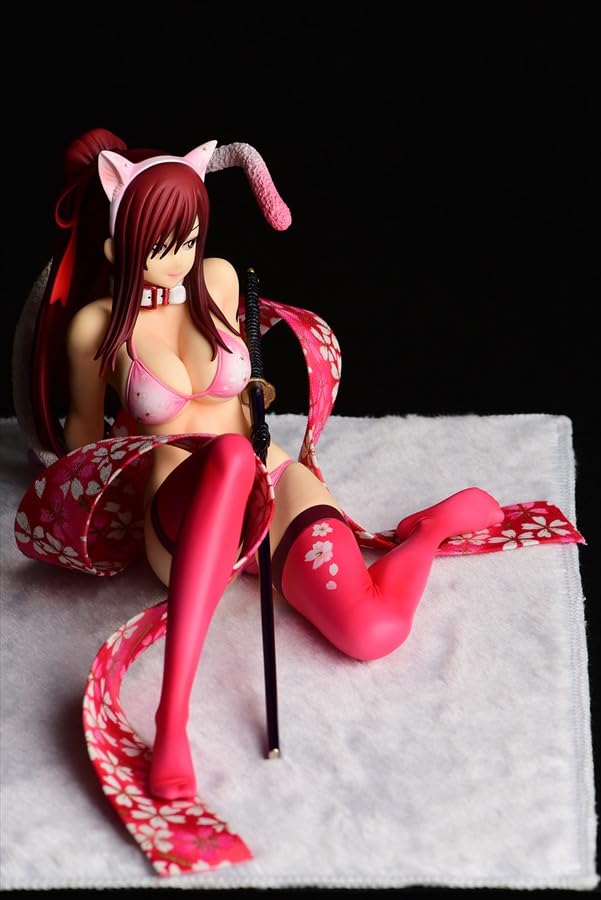 "Fairy Tail" Erza Scarlet Sakura Cat Gravure Style