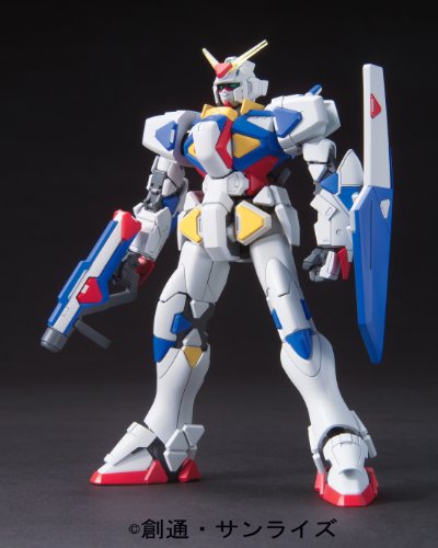 GVB-X80 Inicio Gundam - 1/144 Escala - HGGB (01) Modelo de traje de modelo Gunpla Senshi Gunpla Constructores Comiendo G - Bandai
