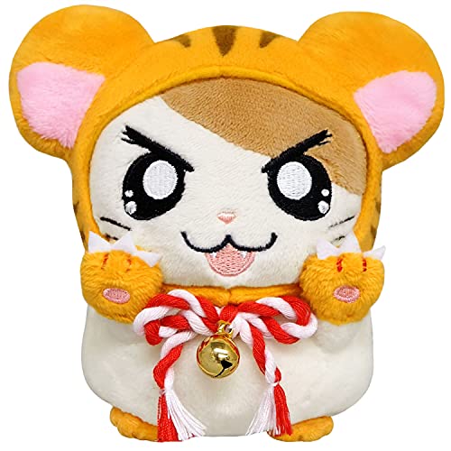 【Sanei Boeki】"Tottoko Hamutaro" Plush Japanese Zodiac Hamutaro Tiger