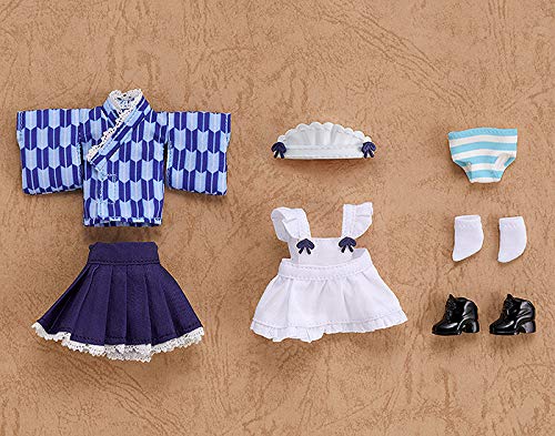 Nendoroid Doll Clothes Set Japanese Style Maid Snow Color (Blue)