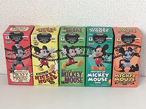 Set of 5  Characters World Collectible Figure HISTORY OF MICKEY MOUSE