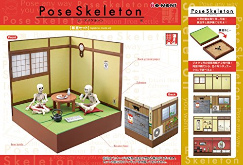 Japanese Style Room Set  Pose Skeleton - Re-Ment
