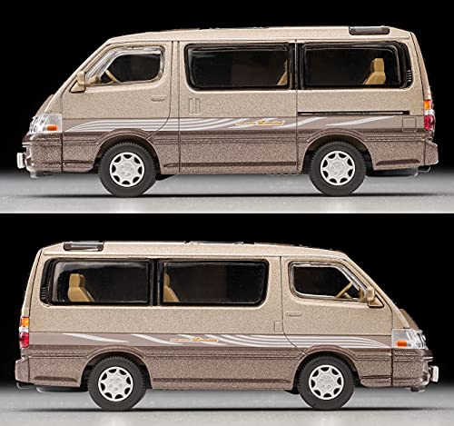 1/64 Scale Tomica Limited Vintage NEO TLV-N216c Toyota Hiace Wagon Super Custom Limited (Beige / Brown)
