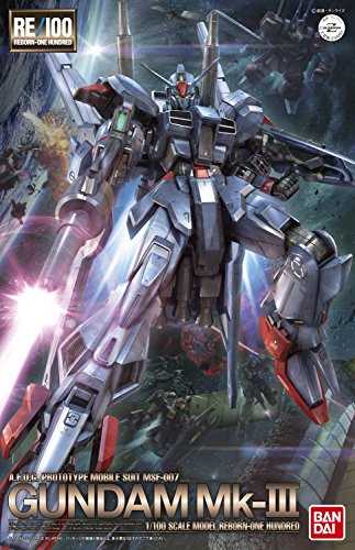 MSF-007 GUNDAM MK-III - 1/100 ESCALA - RE / 100, Z-MSV (variaciones de traje móvil Zeta Gundam) - Bandai