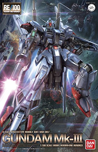 MSF-007 Gundam Mk-III - 1/100 scale - RE/100, Z-MSV (Zeta Gundam Mobile Suit Variations) - Bandai