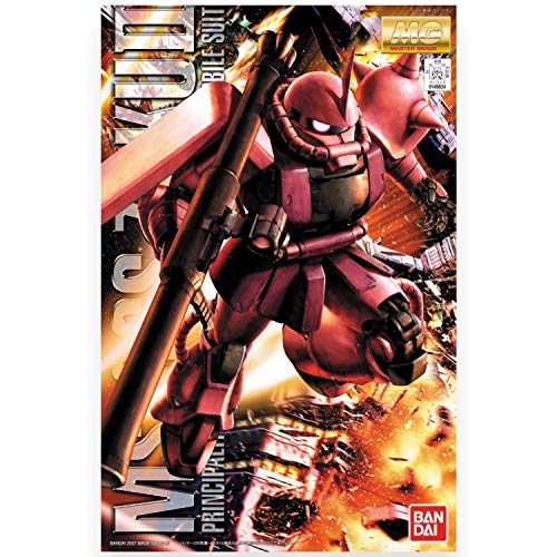 MS-06S Zaku II COMMANDER TIPO CHAR AZNABLE CUSTOM (VER. 2.0 Versión) - Escala 1/100 - MG (# 098) Kidou Senshi Gundam - Bandai