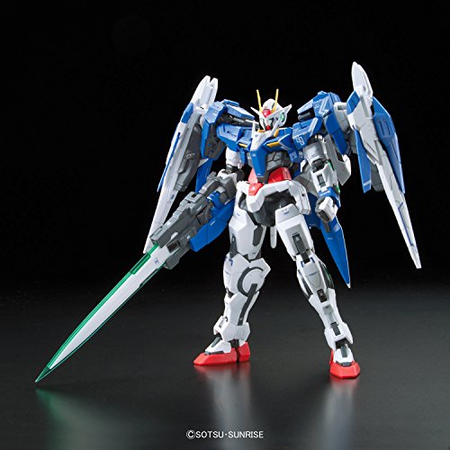 GN-0000 + GNR-010 00 Raiseur GN-0000 00 GNRM GNR-010 0 Reviser - 1/144 Échelle - RG (# 18), Kidou Senshi Gundam 00 - Bandai