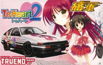 HMX-17c Silfa Komaki Ikuno Kouno Harumi Kousaka Tamaki Maaryan Yuzuhara Konomi (Toyota Trueno Sprinter AE86 version) Itasha, To Heart 2 - Aoshima