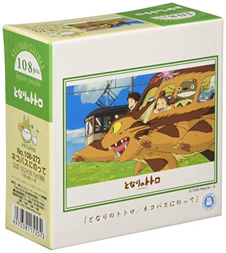 108 Piece Jigsaw Puzzle "My Neighbor Totoro" 18 2x25 7cm on a cat bus