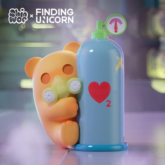 FINDING UNICORN BABY GHOST BEAR LOVESICK LAB SERIES TRADING FIGURE