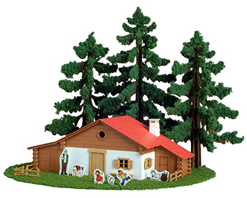 "Heidi, Girl of the Alps" Anitecture 06 1/150 Scale Paper Kit Heidi's House (Alm Mountain Lodge)