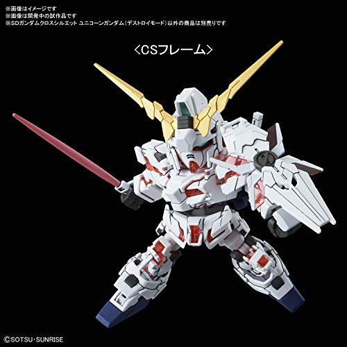 RX-0 Unicorn Gundam (version du mode Détruire) SD Gundam Cross Silhouette Kidou Senshi Gundam UC - Spiritueux Bandai