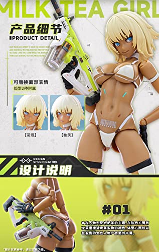 SNAIL SHELL MILK TEA GIRL MILK, T 1/12 SCALE ACTION FIGURE