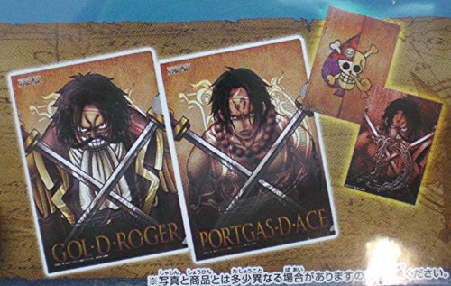 Ichiban Kuji One Piece Ace & Gol D. Roger Sticker & Clear File Set