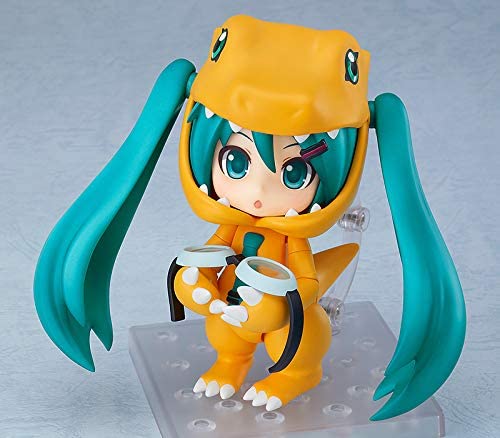 Serie vocal de personajes 01 Hatsune MIKU X Digimon Adventure - Nendoroide # 1439 Hatsune Miku Kigurumi Agumon Ver. (Buena empresa de sonrisa, Plex)