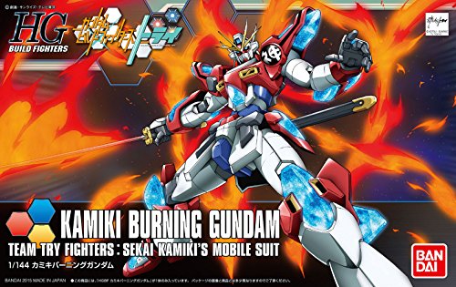 KMK-B01 Kamiki Burning Gundam - 1/144 escala - HGBF (# 043), Gundam Build Fighters Try - Bandai