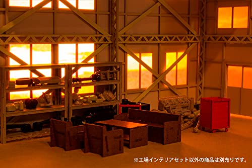 1/64-1/80 Scale Paper Kit Factory Interior Set