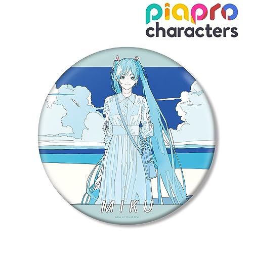 Piapro Characters Original Illustration Hatsune Miku Early Summer Outing Ver. Art by Rei Kato Big Can Badge