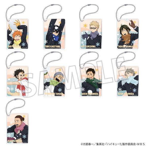 "Haikyu!! To The Top" Square Acrylic Key Chain Collection Snowball Fight