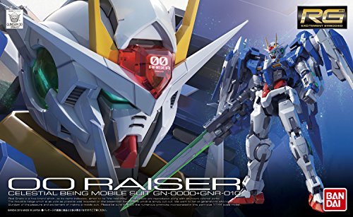 GN-0000 + GNR-010 00 RAISER GN-0000 00 GUNDAM GNR-010 0 RAISER - 1/144 Maßstab - RG (# 18), Kidou Senshi Gundam 00 - Bandai