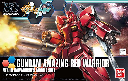 PF-78-3A GUNDAM INCREÍBLE RED WARRIOR - 1/144 ESCALA - HGBF (# 026), Gundam Build Fighters Try - Bandai