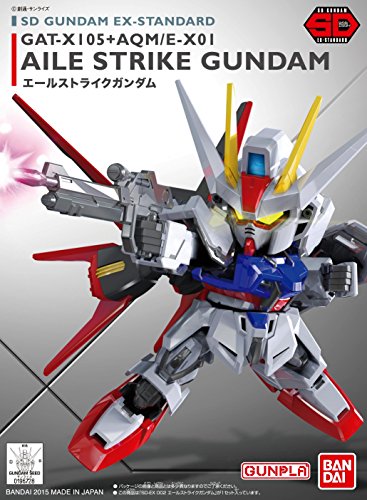 GAT-X105 Treffer Gundam GAT-X105 + AQM / E-X01 Aile Gundam SD Gundam Ex-Standard (02), Kidou Senshi Gundam Samen - Bandai